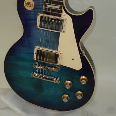 2024 Gibson Les Paul Standard 60's Figured Top Electric Guitar, Blueberry Burst w/ Case image 3