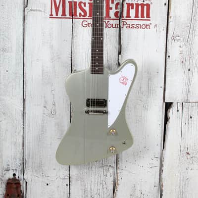 Epiphone 1963 Firebird Electric Guitar Silver Mist with Hardshell Case image 4