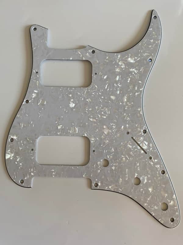 New 4 Ply White Pearl Fits Fender Double Fat HH Stratocaster Humbucker Guitar Pickguard image 1