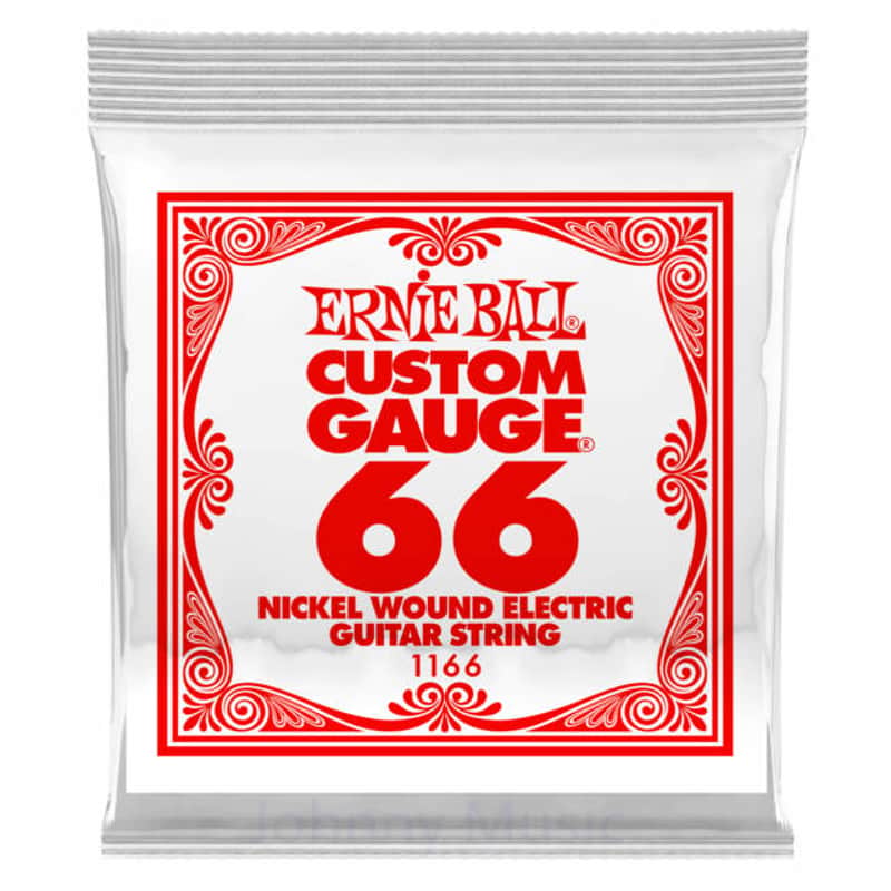 .066 Custom Gauge Electric Guitar Single String Nickel Plated Wound On Tin Plated Steel Hex Core image 1