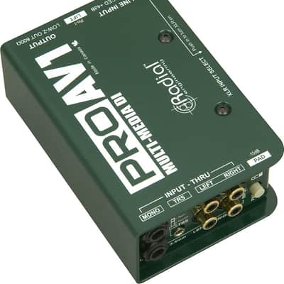 Radial Engineering ProAV1 Passive MultiMedia Direct Box DI w/ Mic Cable image 9