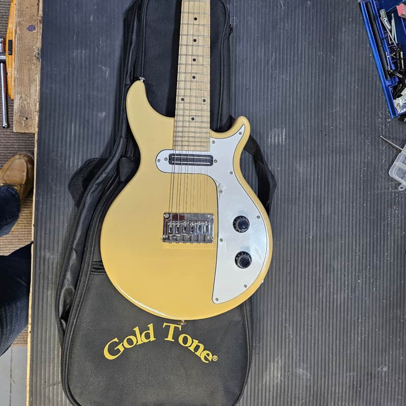 Gold Tone GME-6 Solid-Body Electric Manditar 2010s - Cream Gloss image 1