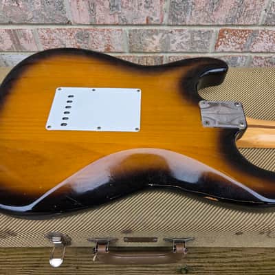 Vintage 1992 Fender Stratocaster American Vintage '57 (1957) Reissue Electric Guitar w/ Original Tweed Case, Paperwork! image 16