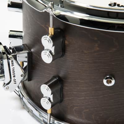 PDP Limited Edition Dry Maple 8x12 Snare Drum Dark Walnut Finish image 7