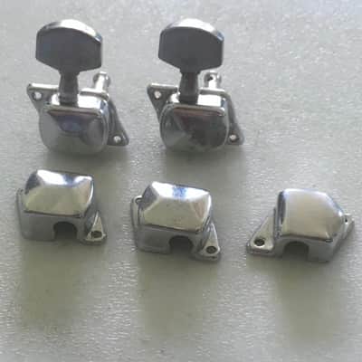 5 Vintage Style Electric Guitar Open Mounted Casing Gear Tuners Parts Headstock image 2