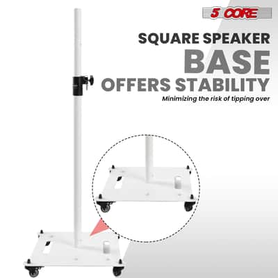 5 Core Speaker Stand Adjustable 61" Heavy Duty PA DJ Tripod Studio Monitor Stands image 5