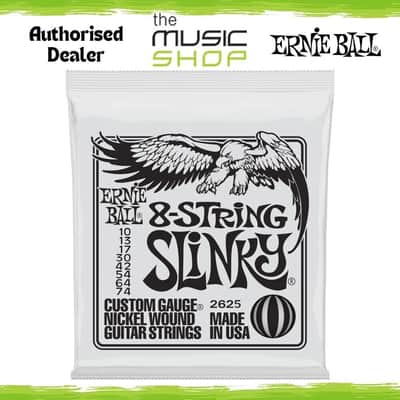 Ernie Ball 8-String Slinky 10-74 Nickel Wound Electric Guitar Strings - 2625 image 1