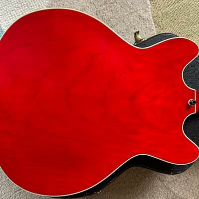 Left Handed DeArmond Starfire Crimson Red Transparent 1999 image 7