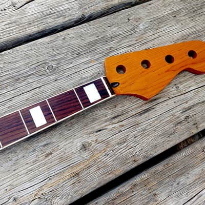 Jazz Bass neck,  roasted maple image 1