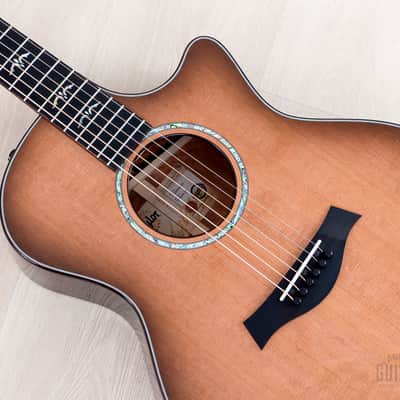 2024 Taylor Custom Grand Auditorium Acoustic Electric Guitar Western Red Cedar + Indian Rosewood image 8