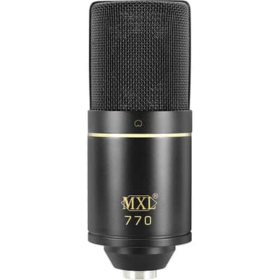 MXL 770 Multipurpose Cardioid Condenser Microphone (Black) Bundle with MXL HX9 Over-Ear Studio Pro Headphone image 3