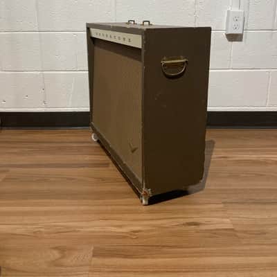 Magnatone Model 260 Custom 200 Series 2-Channel 35-Watt 2x12" Guitar Combo 1950s - Brown image 3