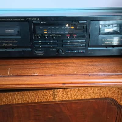 Pioneer CT-W302R double cassette deck for parts or repair - 1980's image 1