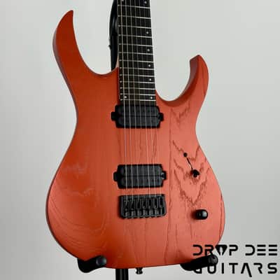 Mayones Duvell DT 7 7-String Baritone Electric Guitar w/ Case - Monolith Metallic Copper image 3