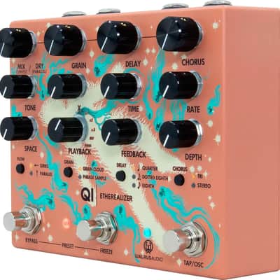 Walrus Audio Qi Etherealizer Chorus/Delay/Reverb Effects Pedal, Terracotta image 3