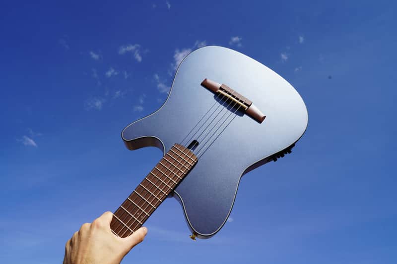IBANEZ FRH10N IBF Indigo Blue Metallic Flat 6-String Classical Electric Guitar image 1