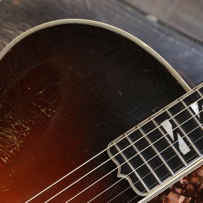 1936 Gibson Super 400 Hollow-Body Archtop Electric Guitar Sunburst + OHSC image 3