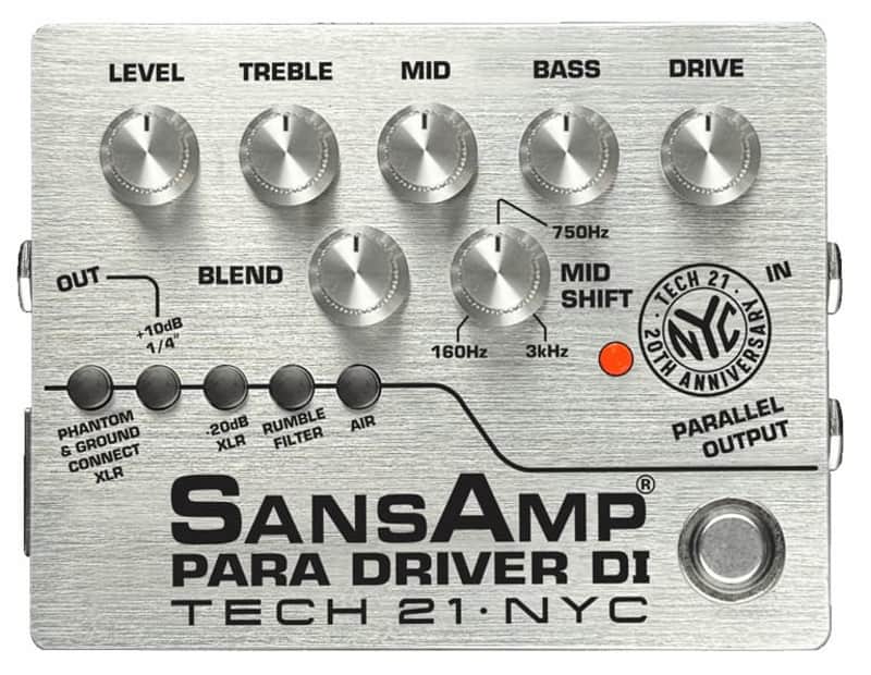 Tech 21 SansAmp Para Driver V2 DI Pedal - 20th Anniversary image 1