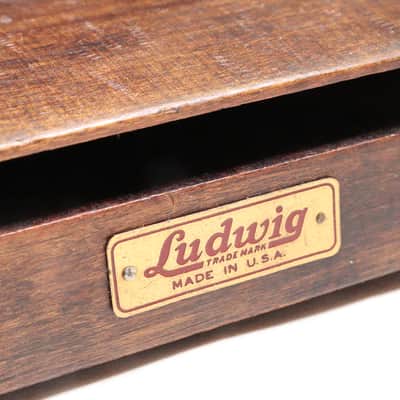 Ludwig Wood Block & 6" Triangle, Both with Logo, Traps Era 1920s-30s / INSPECTED & TESTED image 3