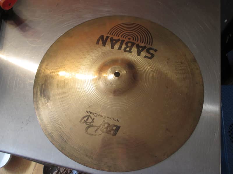 Sabian 16" B8 Pro Thin Crash Cymbal 1991 - 2009 - Brilliant image 1