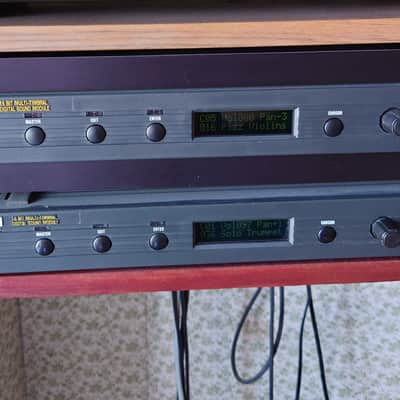 E-MU Systems Proteus/1 AND Proteus/ 2 XR Rackmount 32-Voice Sampler Module 1989 - Black image 1