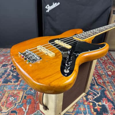Fender USA Jazz Bass Ash Nitro Refinish DiMarzio PAF Pickups Hard Case - 1979 image 12