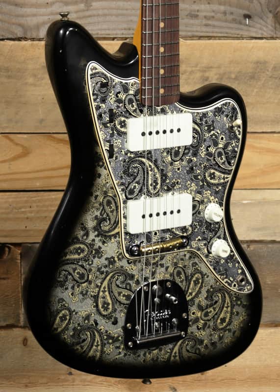 Fender Limited Edition Custom Shop 250K Jazzmaster Journeyman Relic Aged Black Paisley w/ Case image 1