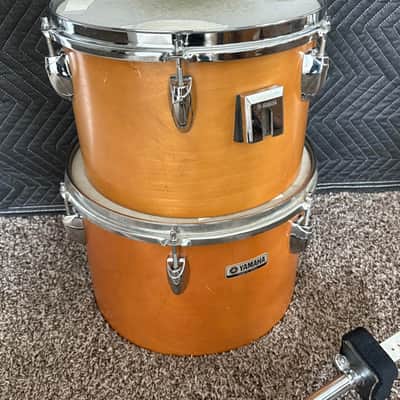 Yamaha Vintage 8000 Series Concert Toms - 12" and 13" - 70s/80s - Real Wood Finish image 2