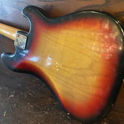 Fender Precision bass left-handed 1975 - Sunburst image 7
