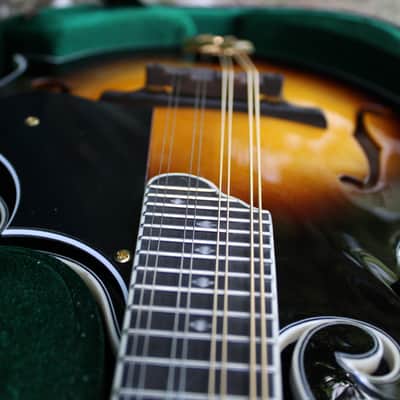 Washburn M3SWK Bluegrass F-Style Mandolin with Hardshell Case- Sunburst image 18