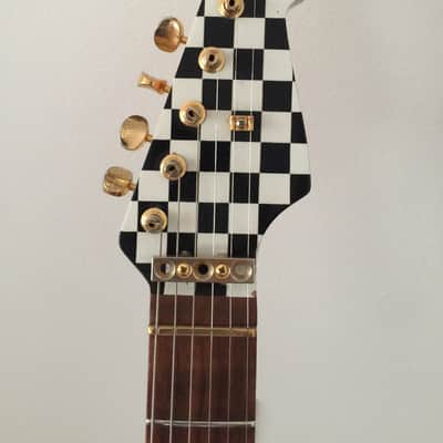 Charvel Boogie Bodies Warmoth Custom early 80's Hand Painted Checkerboard image 3