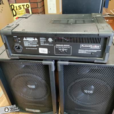 AudioChoice by SoundTech QM4 4-Channel PA Head Powered Mixer w/ C100 Speakers image 4