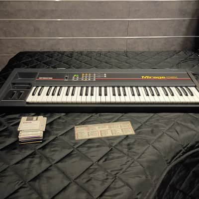 Ensoniq Mirage DSK-1 Digital Sampling Keyboard (red stripe) - Black