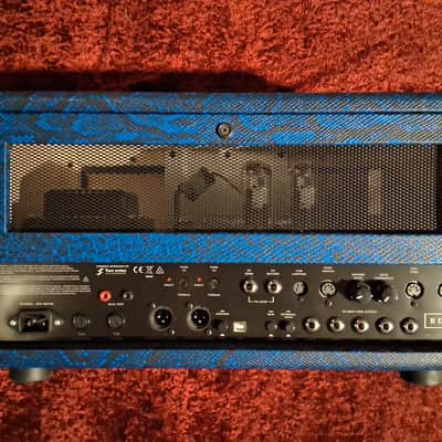 REVV Generator G50 3-Channel 50-Watt Guitar Amp Head - Electric Blue Python image 6