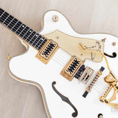 1972 Gretsch White Falcon Stereo 7595 Vintage Double Cutaway Guitar w/ Case, Art Wiggs image 7