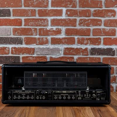 Mesa Boogie Dual Rectifier Limited Edition 50th Anniversary 100-Watt Guitar Head 2019 Black w/ Gold Diamondplate image 6
