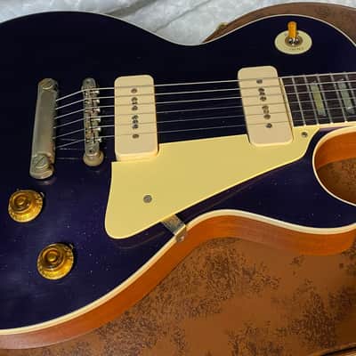 NEW! Gibson Custom Shop Murphy Lab '56 Les Paul Dark Purple SPARKLE Top Reissue - Ultra Light Aged - 8.8 lbs - Authorized Dealer - G05466 image 3