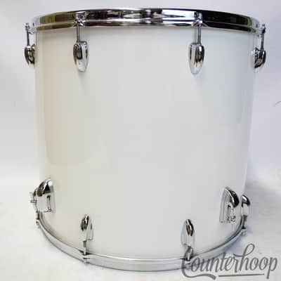 Slingerland 20x18"White Gloss Pearl 3Ply Mahogany Floor Tom/Bass Drum Vintage70s image 5