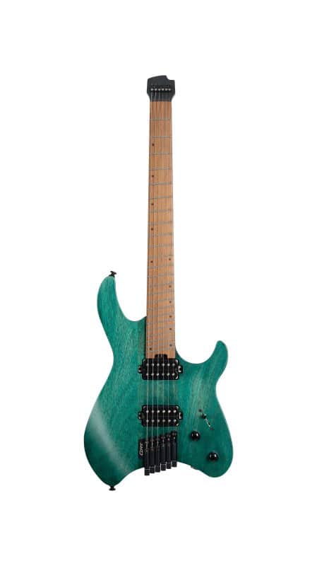 Cort Space 6GTR Multi-Scale Electric Guitar w/Gig-bag. Semi Gloss Turquoise DIRECT SHIP image 1