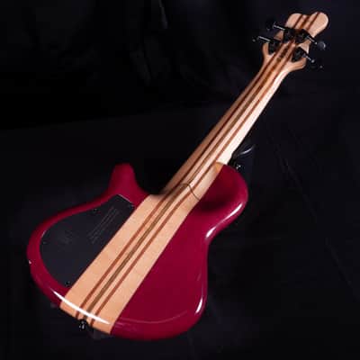Mayones Cali 4 Bass Purpleheart Body with Buckeye Burl Top Rosewood Board W Case image 8
