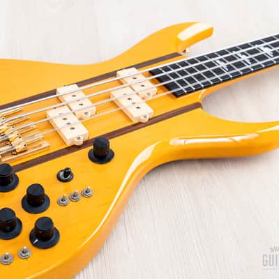 1991 BC Rich Bich 8-String Vintage Neck Through Bass Natural w/ Case, Japan NJ image 6