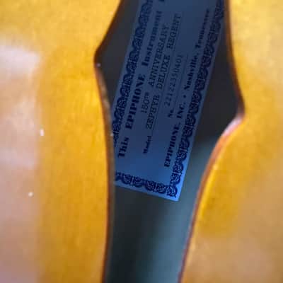 Epiphone 150th Anniversary Zephyr DeLuxe Regent 2023 US CUSTOMERS TARIFF FEES ARE INCLUDED IN THE SHIPPING COST AND PREPAID. l image 10