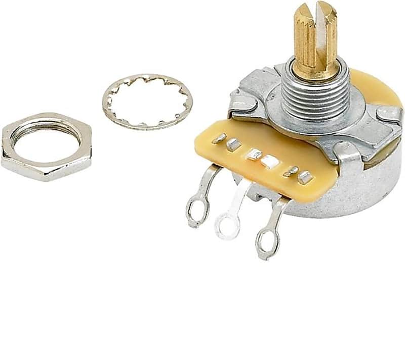 Fender 099-0830-000 Pure Vintage 250K Audio Taper Kurled Split Shaft Volume / Tone Potentiometer image 1