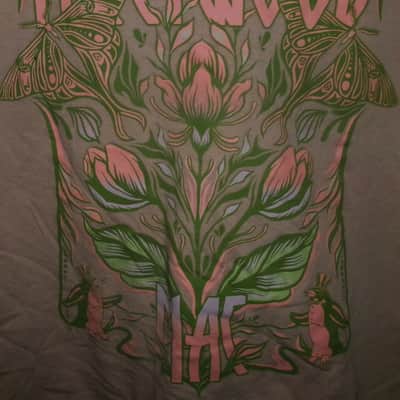 fleetwood mac wildflowers logo pink m woman tee - stevie nicks buckingham tusk rumors image 2