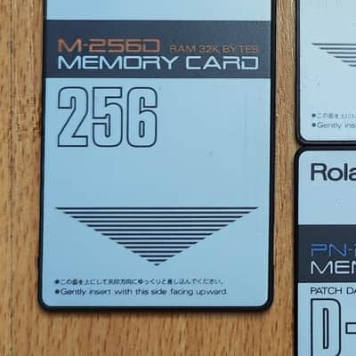 Roland D-50 D-550 RAM Memory Card M-256D (RAM 32KBytes)