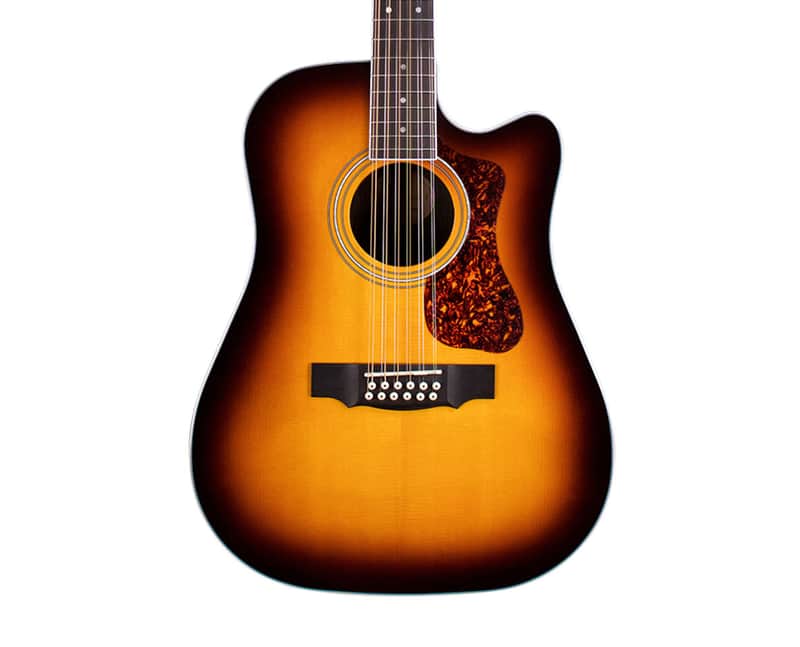 Guild D-2612CE Deluxe Dreadnought Cutaway 12-String A/E Guitar - Antique Burst image 1