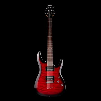 Used Schecter C-6 Plus Cherry Burst Electric Guitar No Can No Bag image 2