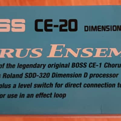 Boss CE-20 CHORUS ENSEMBLE - Twin Pedal 2003 - Blue image 9