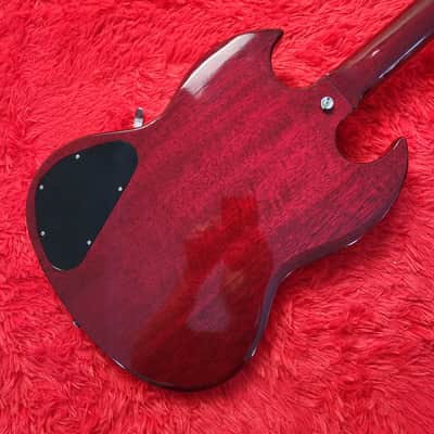Very Rare Morris SG Deluxe (H.S. Anderson) 1973 - John Cipollina Clone? - Bigsby Style Tremolo - Original Maxon Humbuckers - Cherry Finish - Made In Japan MIJ image 11