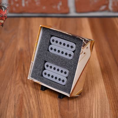 Bare Knuckle Aftermath Humbucker Set with Grey Bobbins/ Black Bolts 53mm Trem Spaced image 3